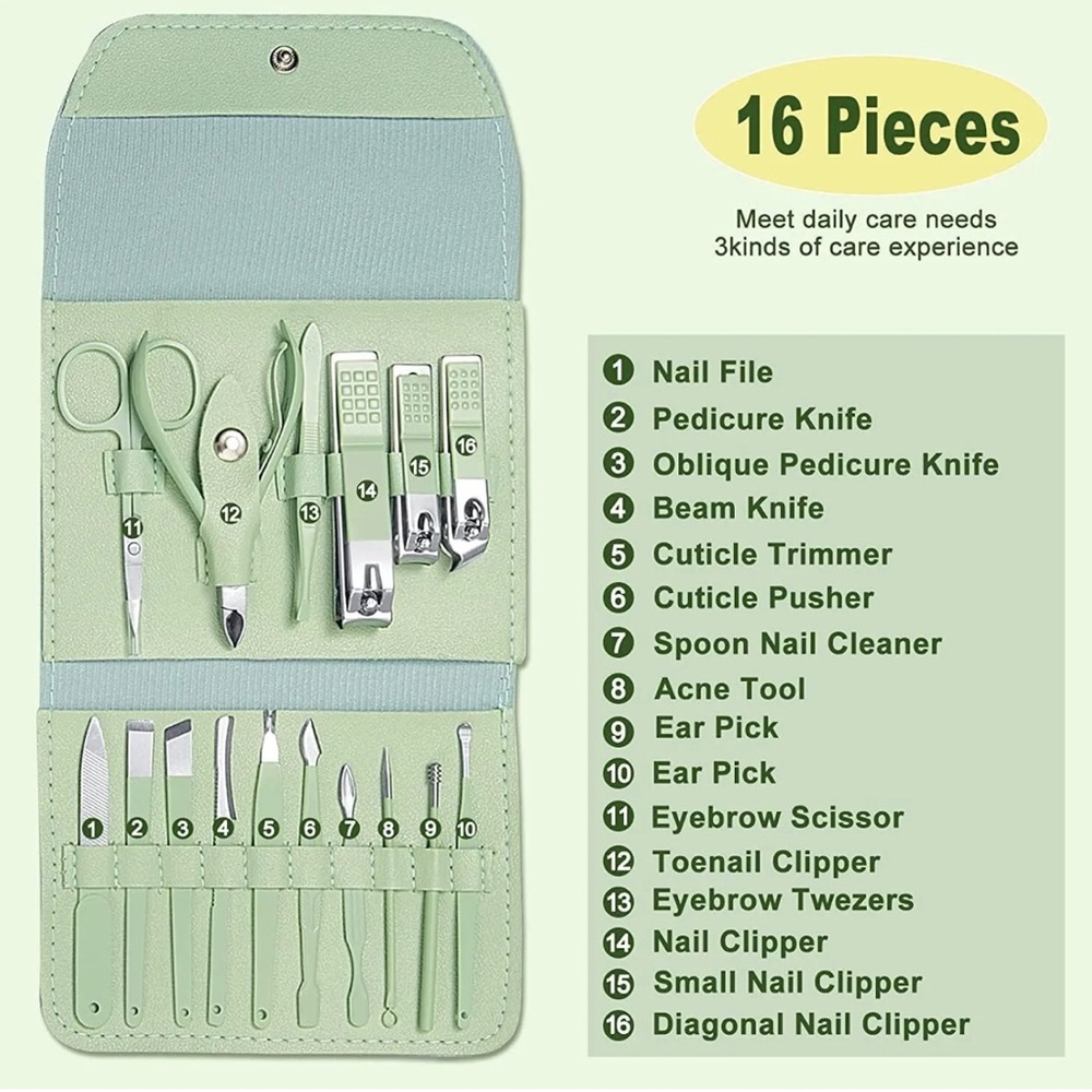 16 pc Grooming Travel Kit For Mother’s Day or Father’s Day